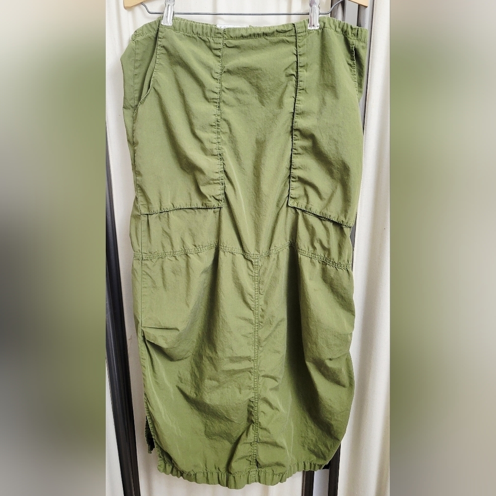 XCVI Women's Olive Green Cargo Skirt | Size Medium